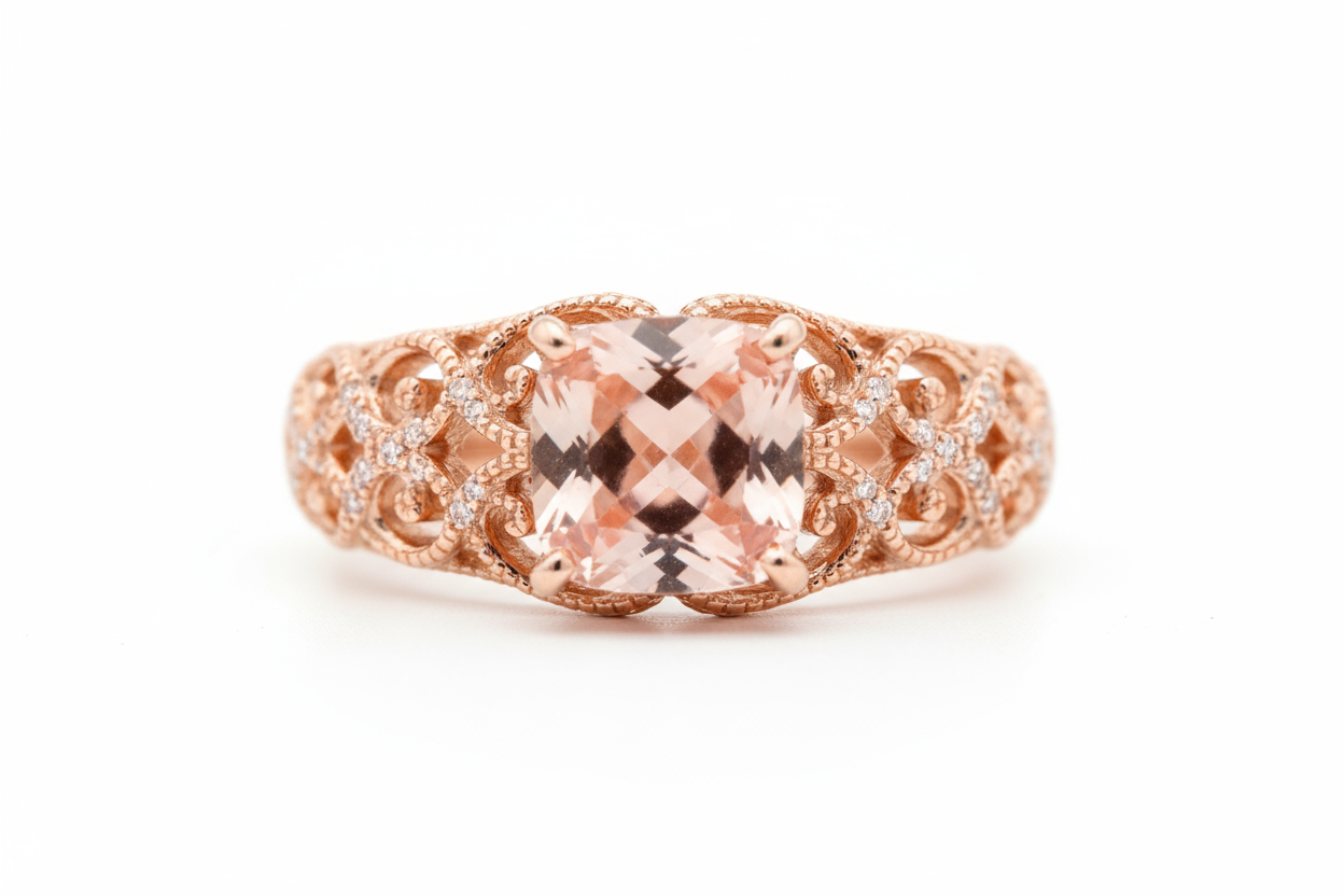 Elegant Rose Gold Band Ring