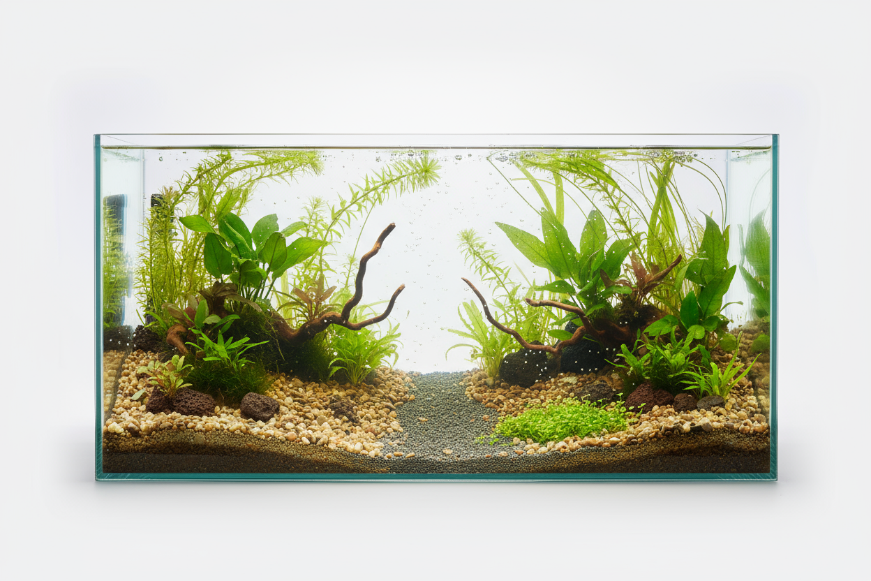 Premium Glass Aquarium (20-30L) - Rimless