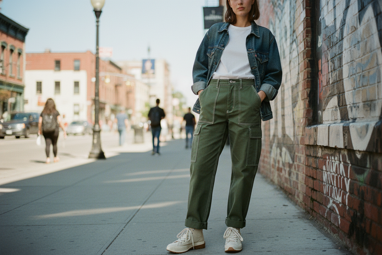 Olive Green Cargo Pants