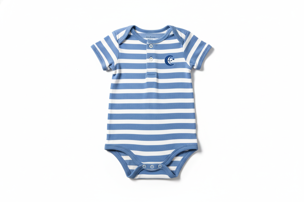 Baby Boy Striped Romper - Main