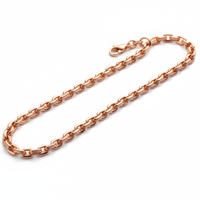 Medium Weight Rose Gold Pendant Necklace