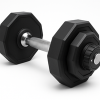 Twist-Lock Adjustable Dumbbell - Hexagonal Weight Plates
