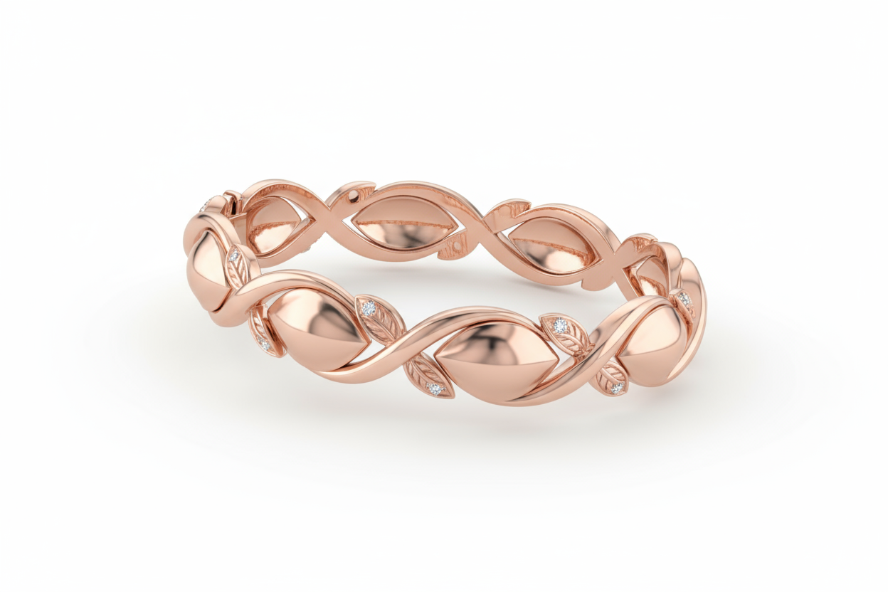 Elegant Rose Gold Chain Bracelet