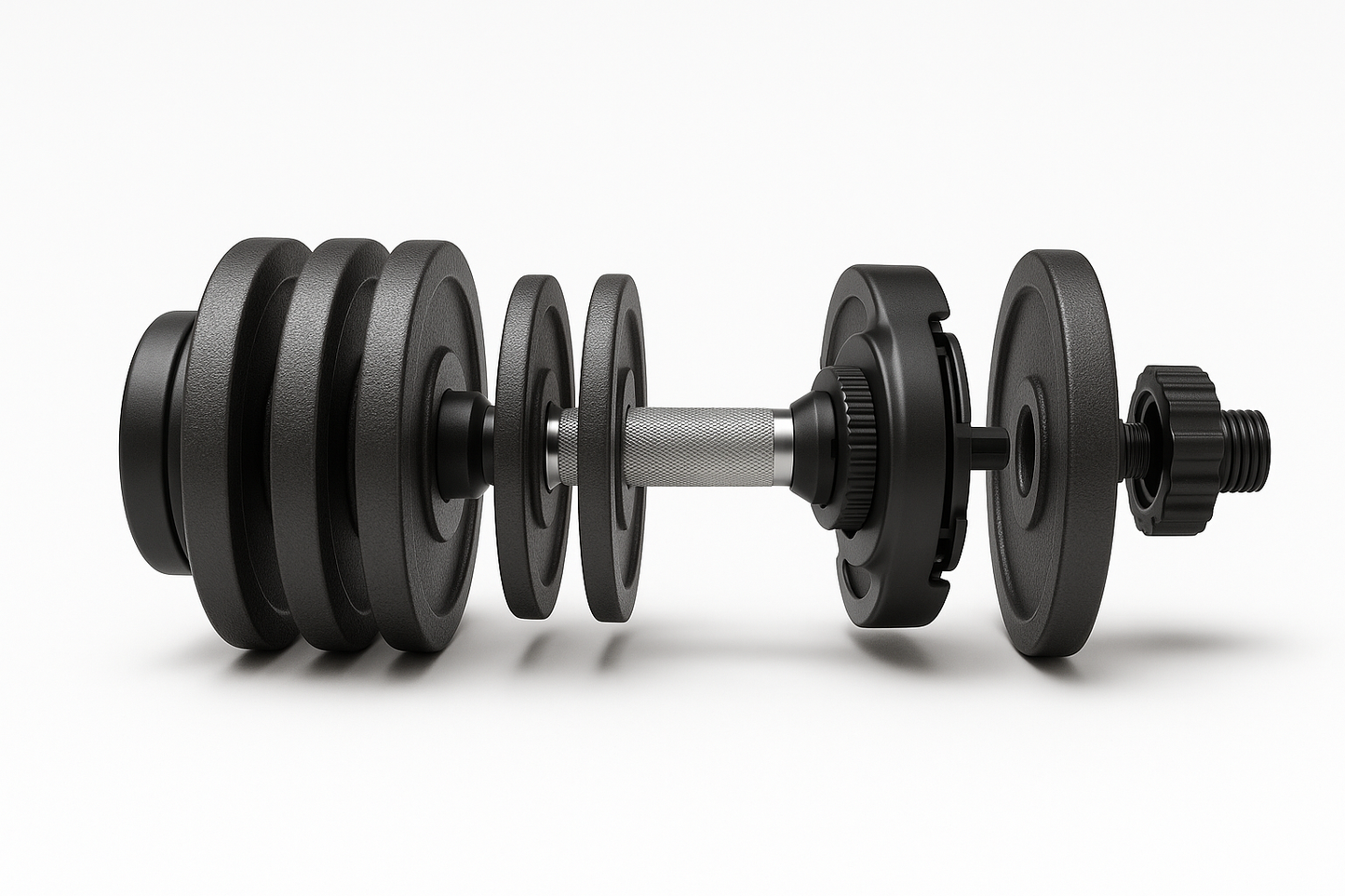 Twist-Lock Adjustable Dumbbell - Hexagonal Weight Plates