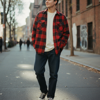 Red Black Flannel Shirt
