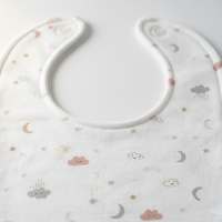 Baby Bib with Snap Buttons