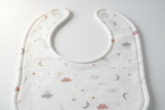 Baby Bib with Snap Buttons