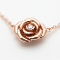 Medium Weight Rose Gold Pendant Necklace
