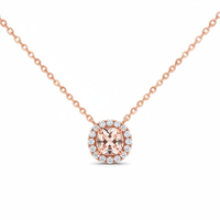 Medium Weight Rose Gold Pendant Necklace