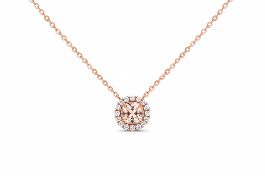 Medium Weight Rose Gold Pendant Necklace