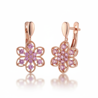Elegant Rose Gold Stud Earrings