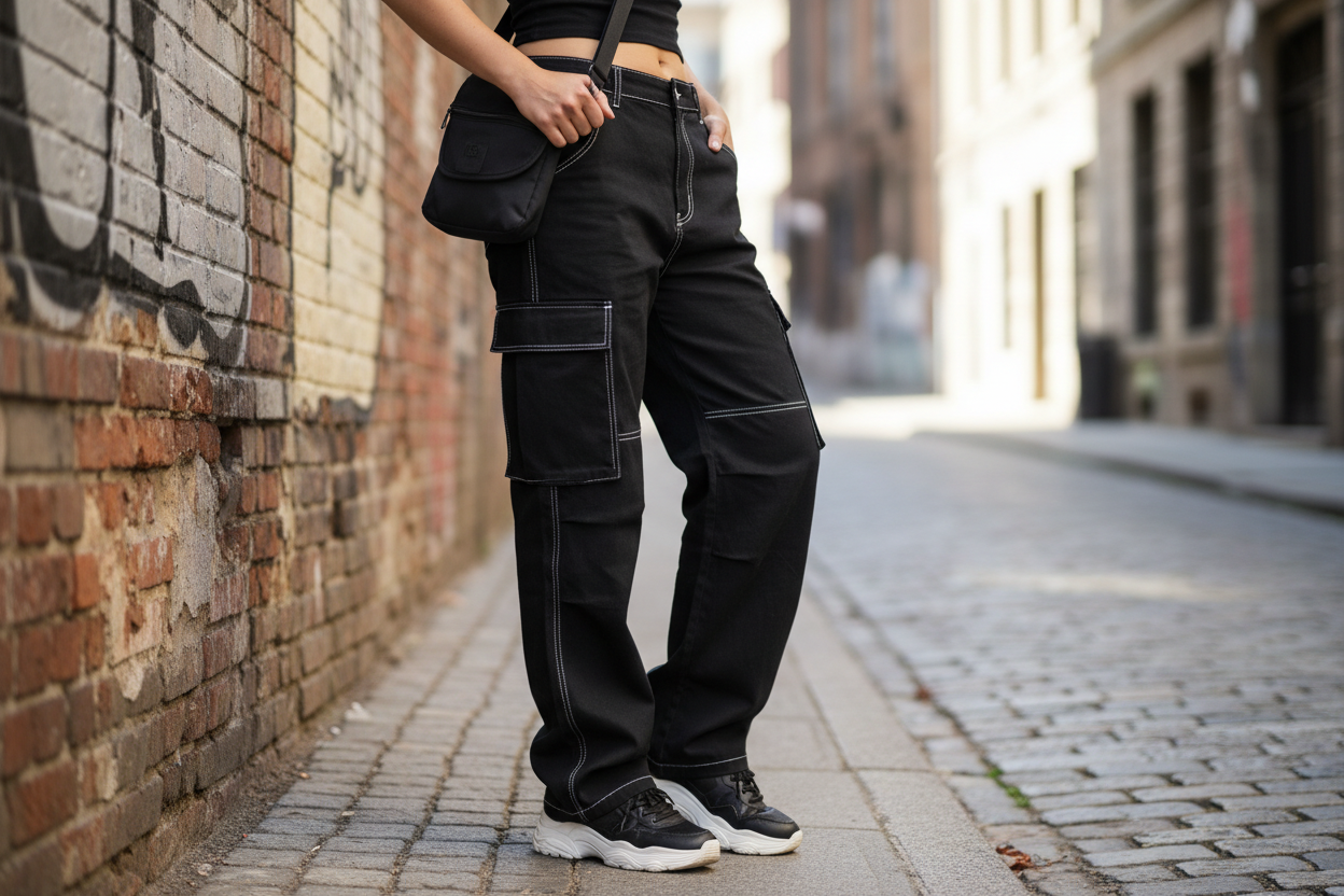 Black Cargo Pants