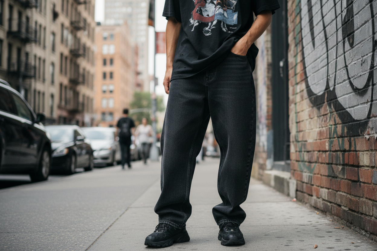 Black Baggy Jeans