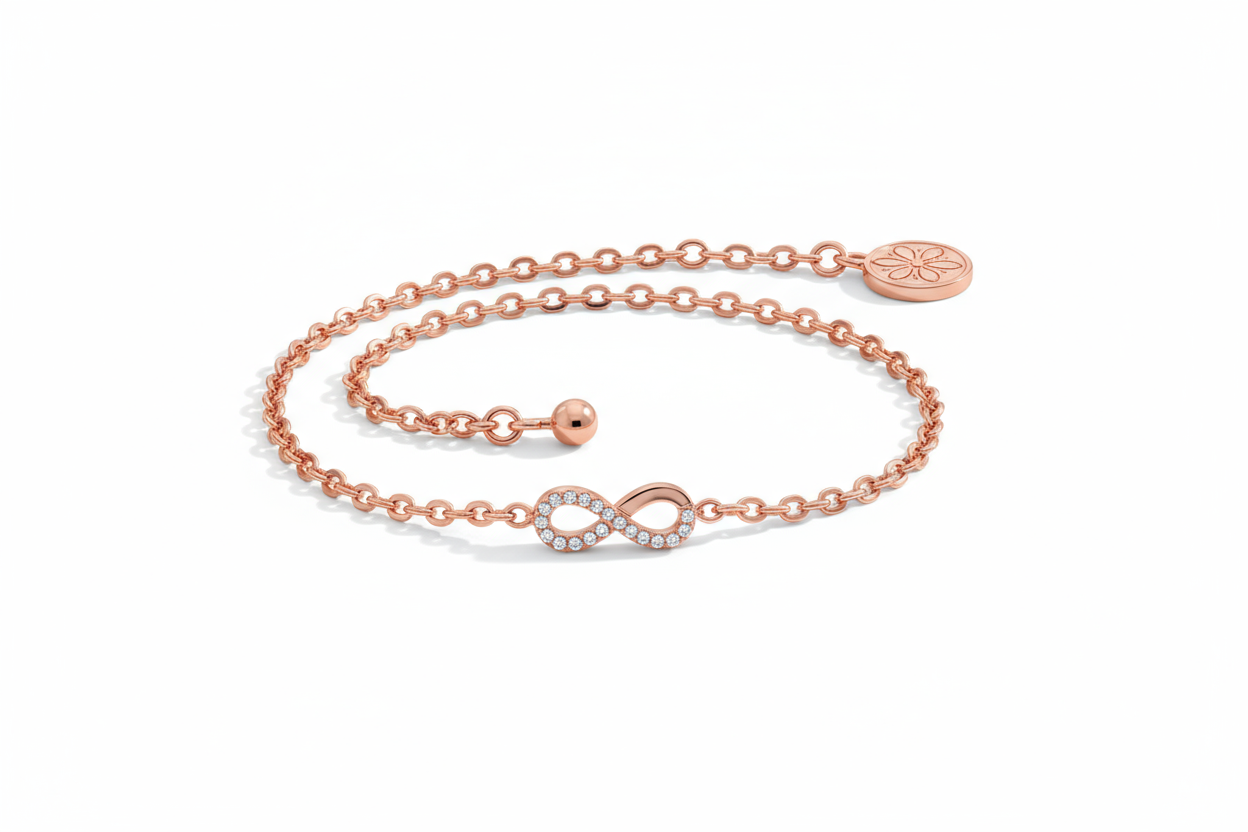 Elegant Rose Gold Chain Bracelet