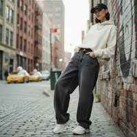 Dark Grey Baggy Jeans