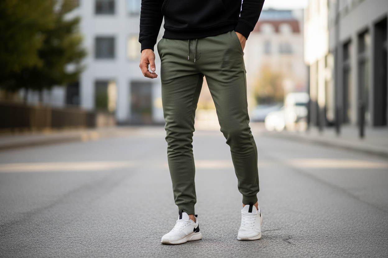 Olive Green Street Joggers