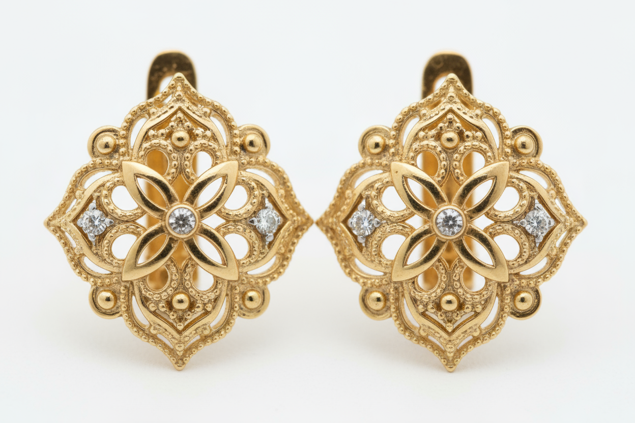 Elegant Gold Drop Earrings