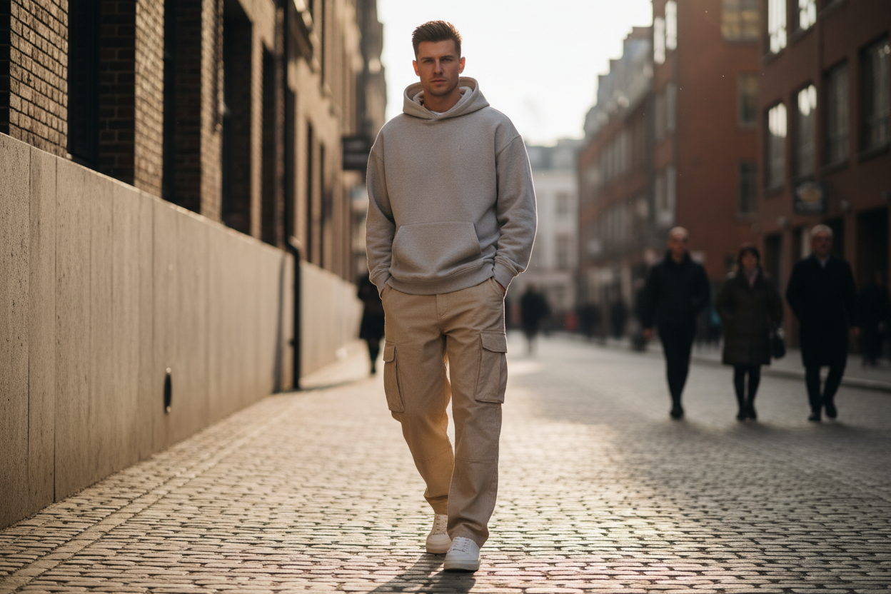 Sand Beige Cargo Pants