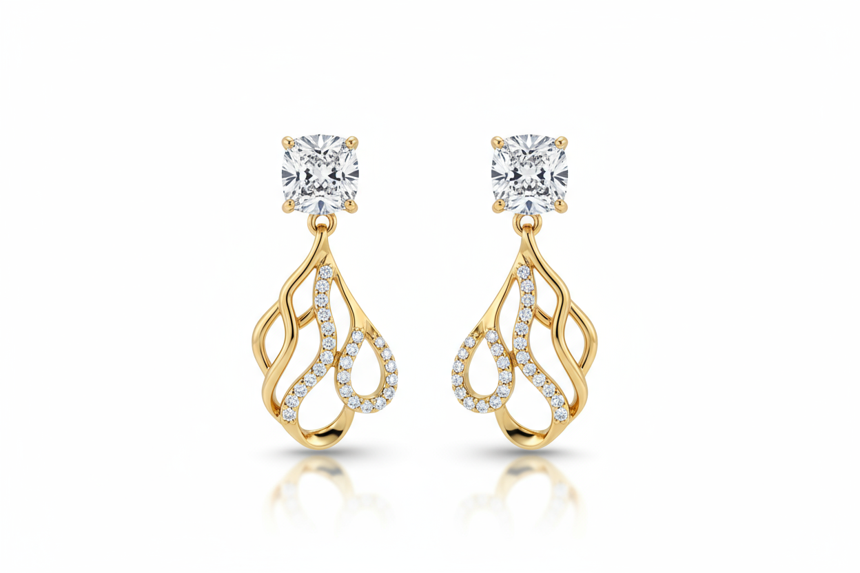 Elegant Gold Drop Earrings