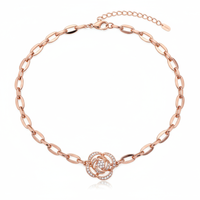 Medium Weight Rose Gold Pendant Necklace