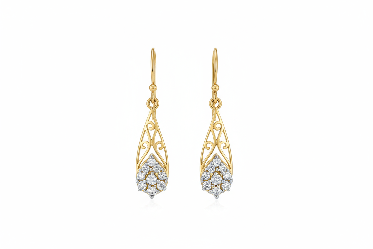 Elegant Gold Drop Earrings