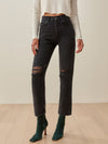 High Rise Straight Jeans