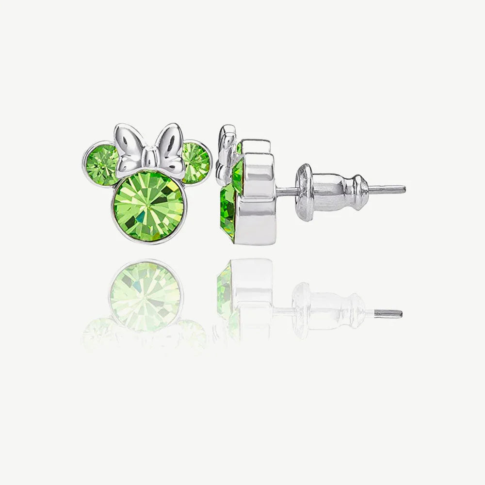 Plated Crystal Styd Earrings