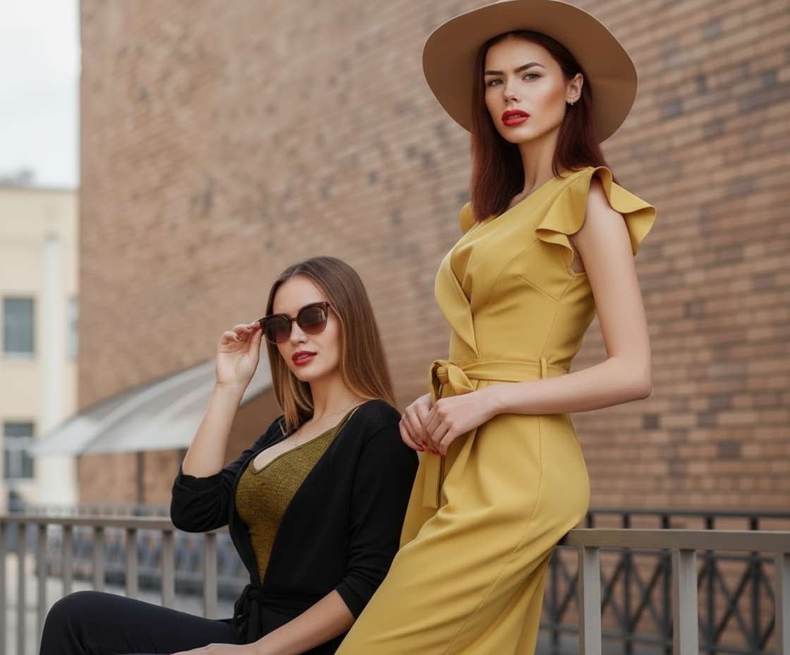 Emerald Elegance Wrap Dress